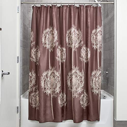 iDesign Dandelion Floral Fabric Bathroom Shower Curtain - 72