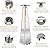 Pyramid Patio Heater with Wheels, Quartz Glass Tube Outdoor Heaters for Patio with Triple Protection System, CE & ETL Certified, 89 Inch LP Propane Tower Heater T for Commercial Residential, Silver
