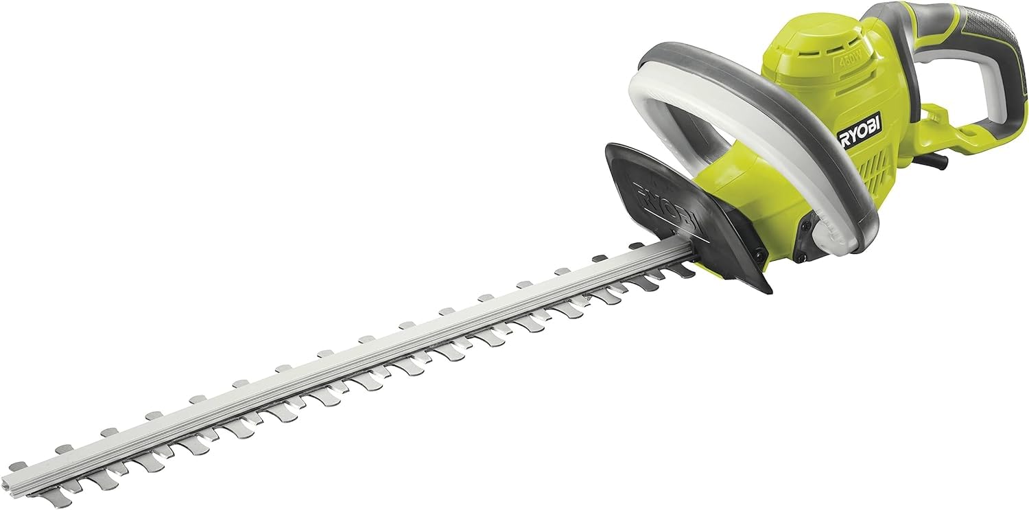 Ryobi RHT4550, Tagliasiepi Elettrico a Filo con Motore da 450 W, Lame a Doppia Azione da 50cm con Affilatura al Diamante, 1600 Giri al Minuto