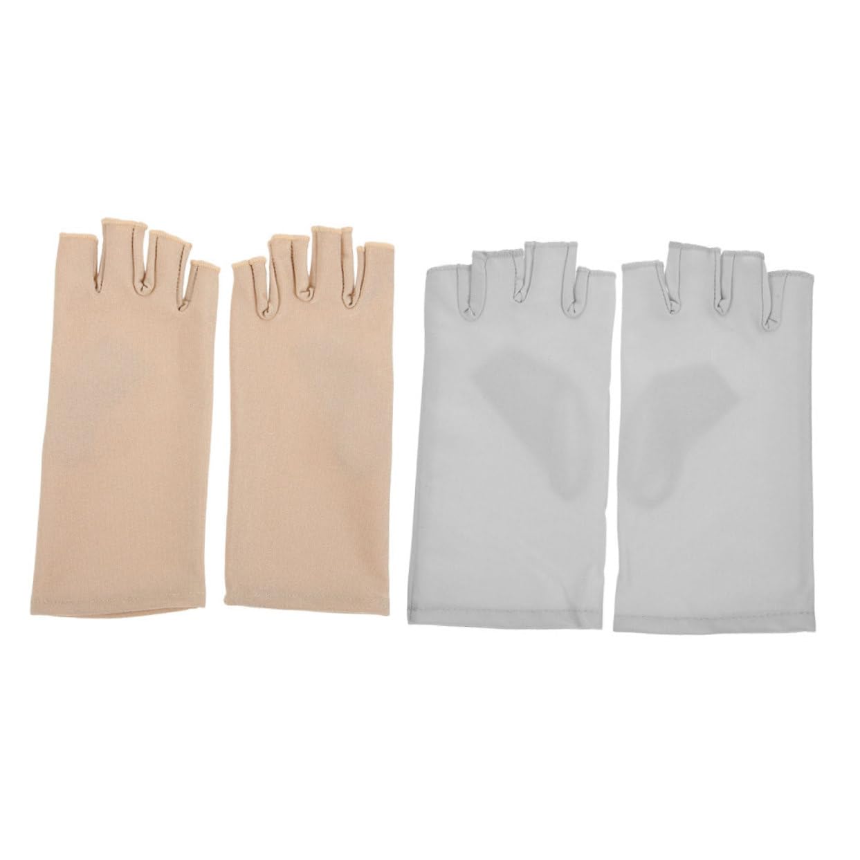 VANZACK 2 Pairs Women Summer Protection Fingerless Gloves Breathable Slip Sun Gloves for Driving Cycling Outdoor Activities Lightweight Comfortable Design