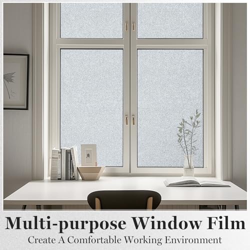 Película para ventana DUOFIRE privacidad escarchada 23.6 x 78.7 pulg miniatura 5