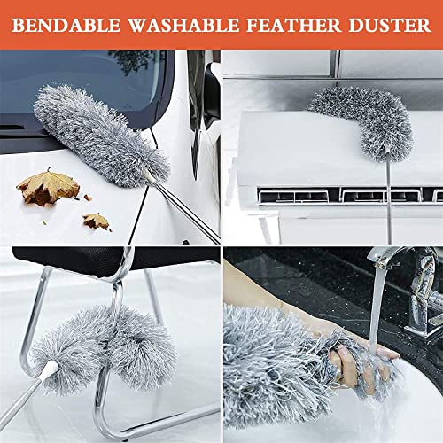 Image of Yancorp Multi Purpose Microfiber Duster for Home and Car Use (Grey)