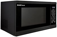 Vista 3 de SHARP Horno microondas para encimera con plato giratorio extraíble de 12.4 pulgadas, 1100 vatios, 1.4 pies cúbicos, color negro