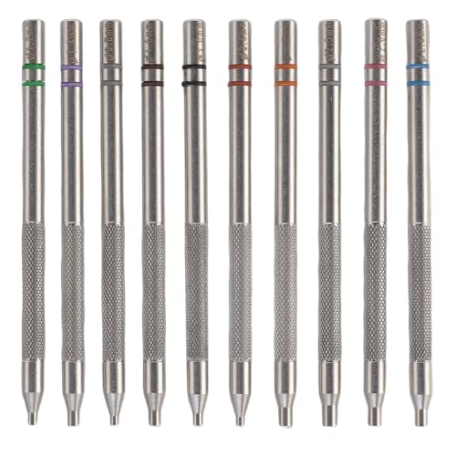 Generic 10pcsウォッチハンドプレッサーセットステンレススチールキットの調理器具サポートニードルプレスプレスプレスフィンガーパッド