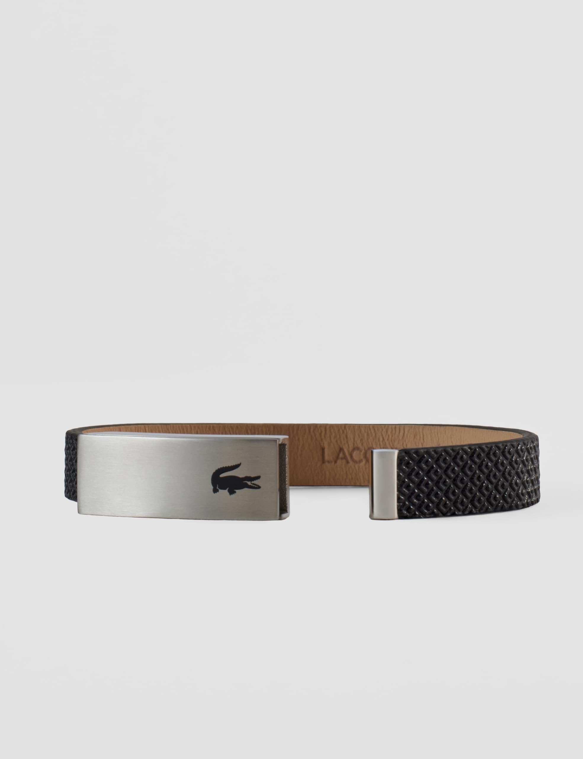 Lacoste Lederarmband für Herren Kollektion PORT Verziert mit petit piqué Muster - 2040110