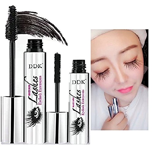 Ownest DDK 4D Mascara Cream Makeup Lash Cold Waterproof Mascara Eye Eyelash Extension crazy long Style Warm Water Washable Mascara-Black