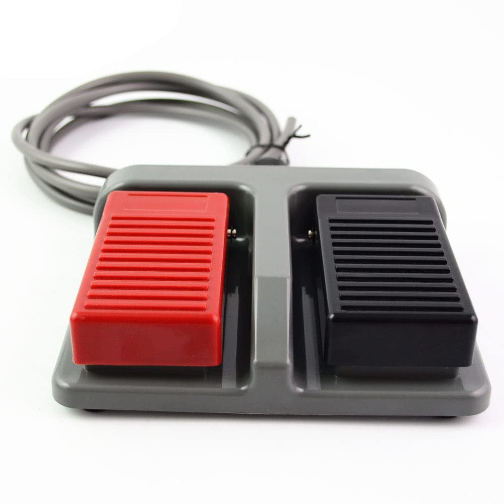1pcs Momentary Plastic Foot Switch Infinity Double Pedal Duplex Two-Way Tumbler 3A/220VAC