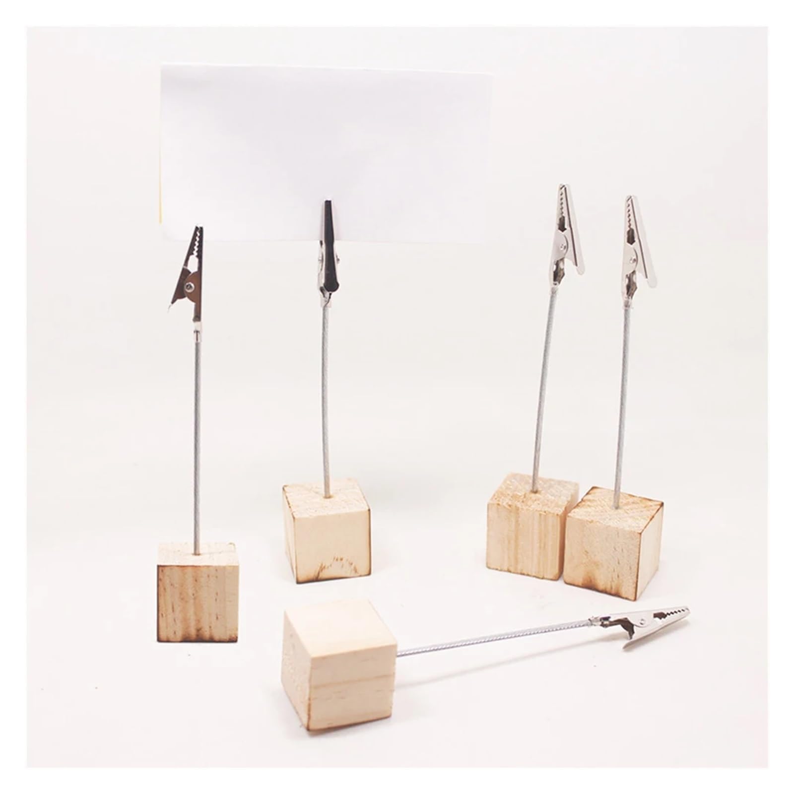Le Titulaire de la Montre, Clips for Lieu de Mariage, 10 pièces, Porte, Cartes en Bois Portable(Color b)