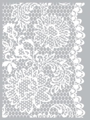 pochoir pate polymere dentelle 114x153mm -