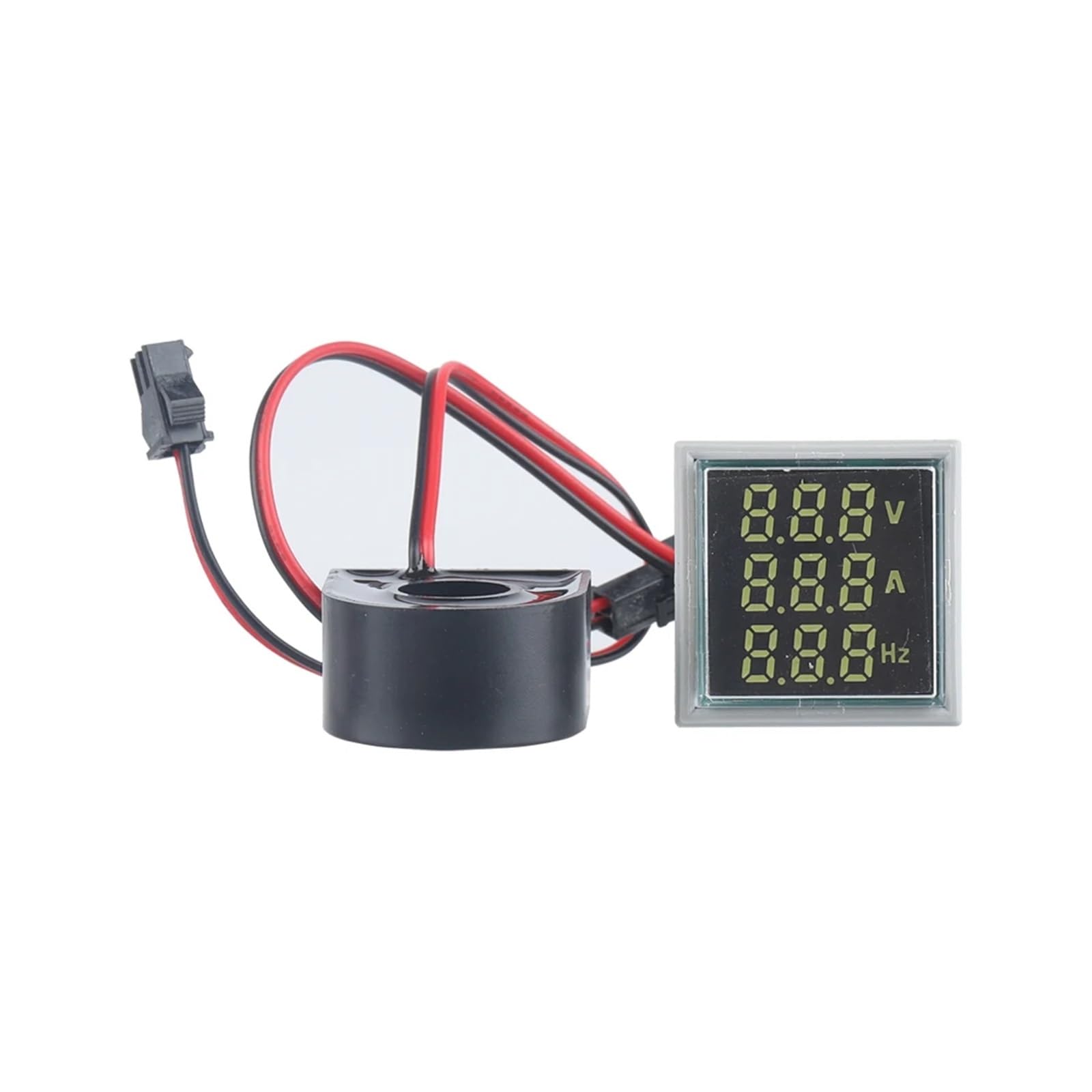 AUOQKQUT 1pc white AC50-500V Square LED Digital Indicator Voltmeter Ammeter Frequency meter