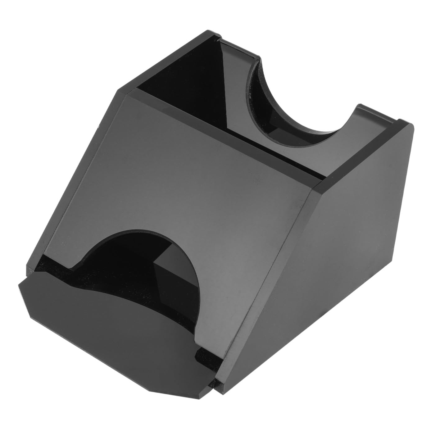 ibasenice Scarpa Distributore di Carte in Acrilico Nero per Giochi da Tavolo e Famiglia, Accessorio Portatile per Mazzi da Gioco Desktop