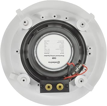 Adastra | High-Performance Ceiling Speaker with Adjustable Tweeter - 2-Way Flush Mount Speaker for Home & Multiroom Audio, Bluetooth System Compatible | White (Single Unit) 6.5 | 100W