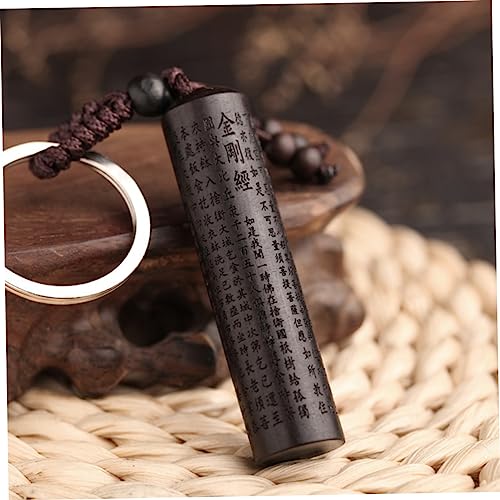 Pendentif clé en ébène de style chinois idéal pour cadeau de Noël