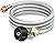 PatioGem Pros 6 Feet Propane Hose Adapter 1lb to 20lb, Propane Tank Adapter, 1lb to 20lb Propane Tank Adapter, Propane Hose Adapter 1lb to 20lb, Propane Hose Adapter