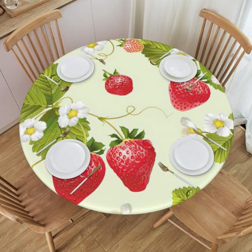 Mantel de picnic con fresas ideal para terraza y jardín 8