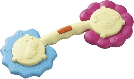 Amazon ノンキャラ良品 ママの小指を握れるようになったら握ったときだけメロディ かみかみ付き がらがら ラトル おもちゃ