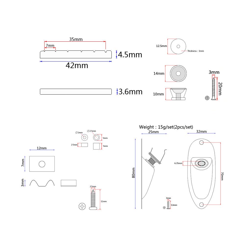 ST Style Gitara Elektryczna Pełny Zestaw Akcesoriów DIY Zawiera Wstępnie okablowane przetworniki Pickguard Bridge SSS i akcesoria