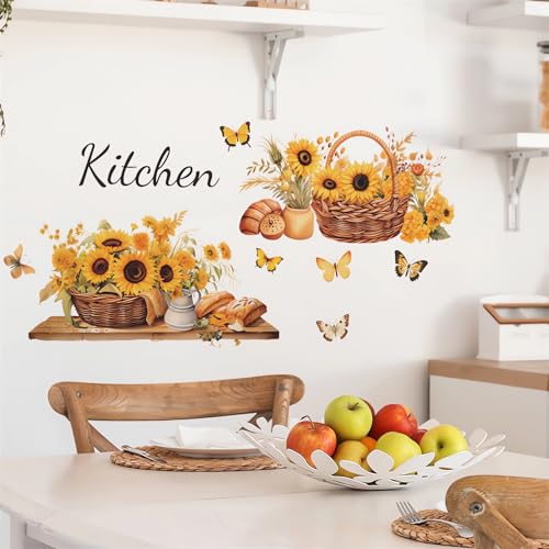 Vinilos Decorativos Girasol Amarillo Para Pared miniatura 2