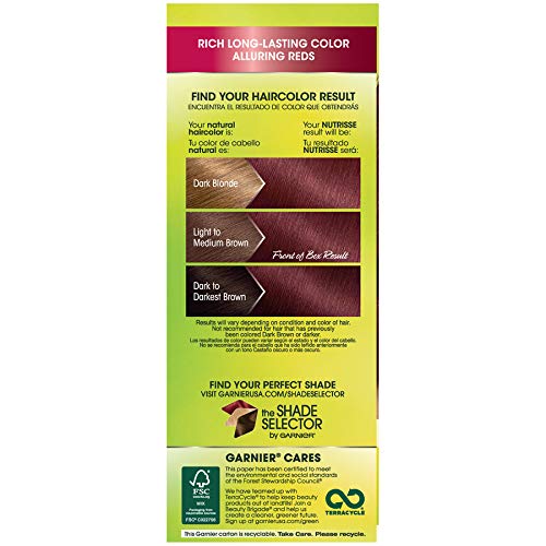 Garnier Hair Color Nutrisse Nourishing Creme, 56 Medium Reddish Brown (Sangria) Permanent Hair Dye, 2 Count (Packaging May Vary) #TOP2