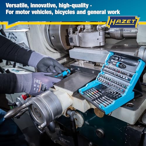 Image of HAZET Smartcase Bit Set 2200SC-1 I 69-Piece Tool Bit Set, Drive: Hexagon 6.3 Mm (1 /4 Inch), For Manual Operation I Mobile Tool Case