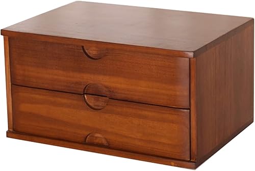 ZYCARE Almacenamiento y organización para oficina en casa organizador de cajones de escritorio de madera de 3 niveles duradero tipo cajón caja de