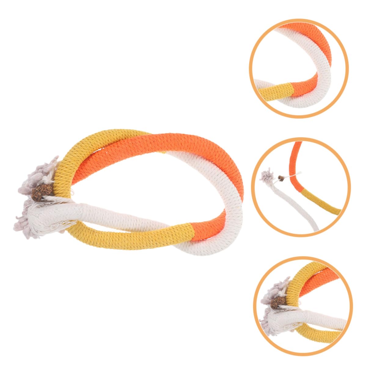 YARNOW 15 Piezas De Cuerda para Masticar Gatos Juguetes para Masticar Juguetes para Gatos Resistentes A Las Mordeduras Juguetes para Juguetes De Cuerda De Algodón para