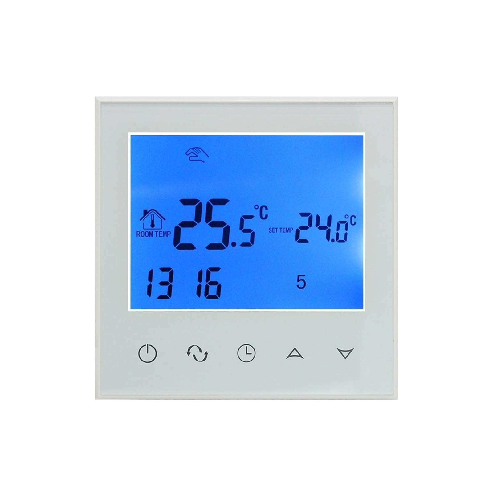16A Ogrzewanie elektryczne 3A Termostat pokojowy z ekranem dotykowym Programowy regulator temperatury(16A)