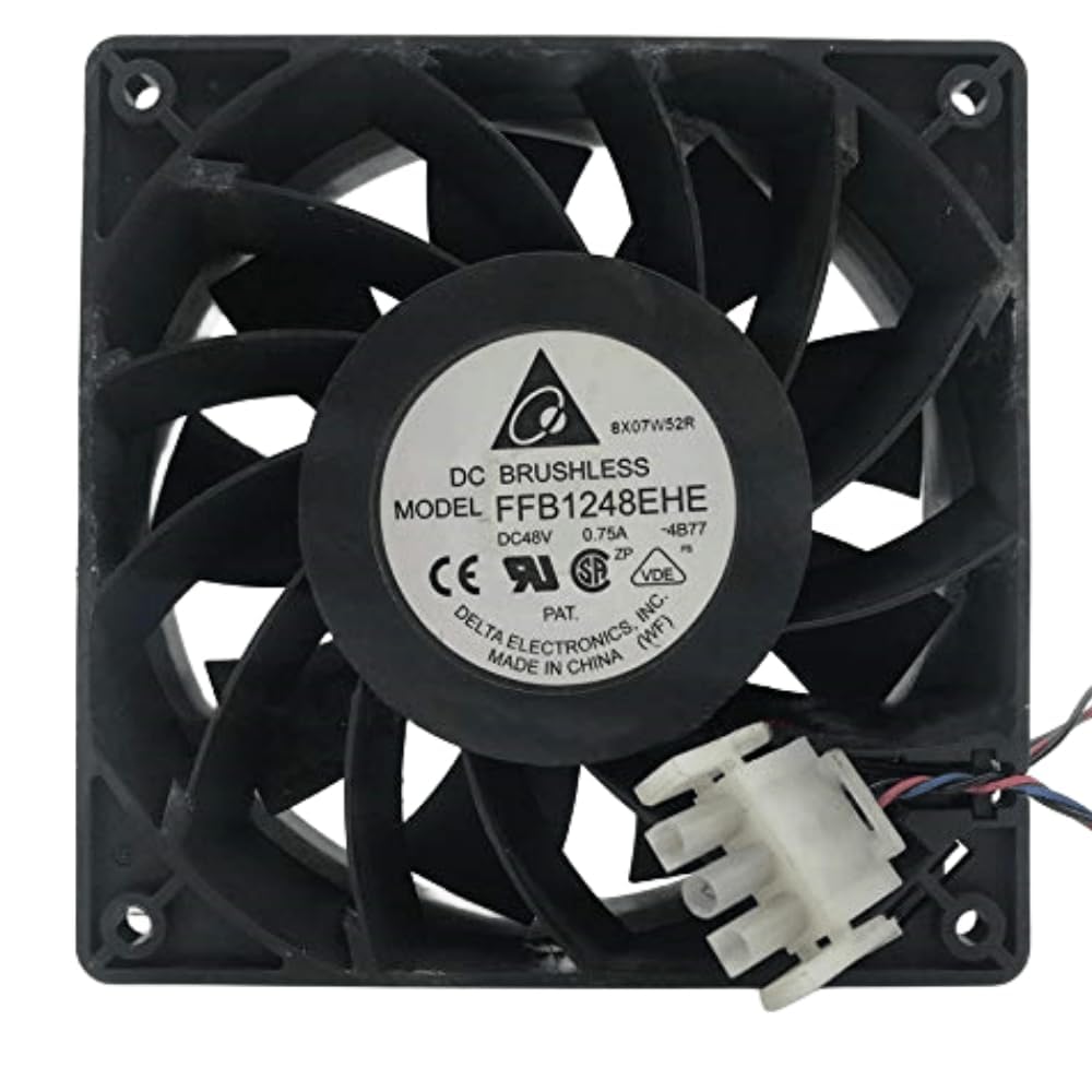for FFB1248EHE 48V 0.75A 120MM Fan - 12CM 59DB 190CFM 4000RPM 12038 4-Wire Cooling Fan
