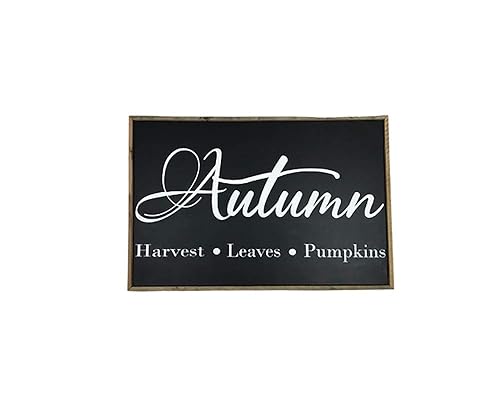 Miniatura 2 de Fall Home Decor Extra Large Farmhouse Style Sign- Perfect for Focal Point or Fireplace Mantel- Autumn Leaves Harvest Pumpkin