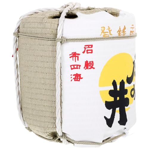 Muelodsic Adorno Decorativo De Barril De Sake Japonés, Modelo De Barril Para Decoración De Restaurantes Y Patios, Resistente Y Apto Para Uso En Interiores Y Exteriores, Adecuado