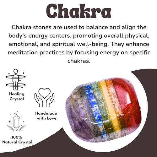 Image of Crystal Heaven Certified Chakra Healing Tumbled Stone,Natural Polished Crystals For Diy Crafts,Manifestation,Meditation,Pooja Feng Shui And Reiki Healing(30 Grams)