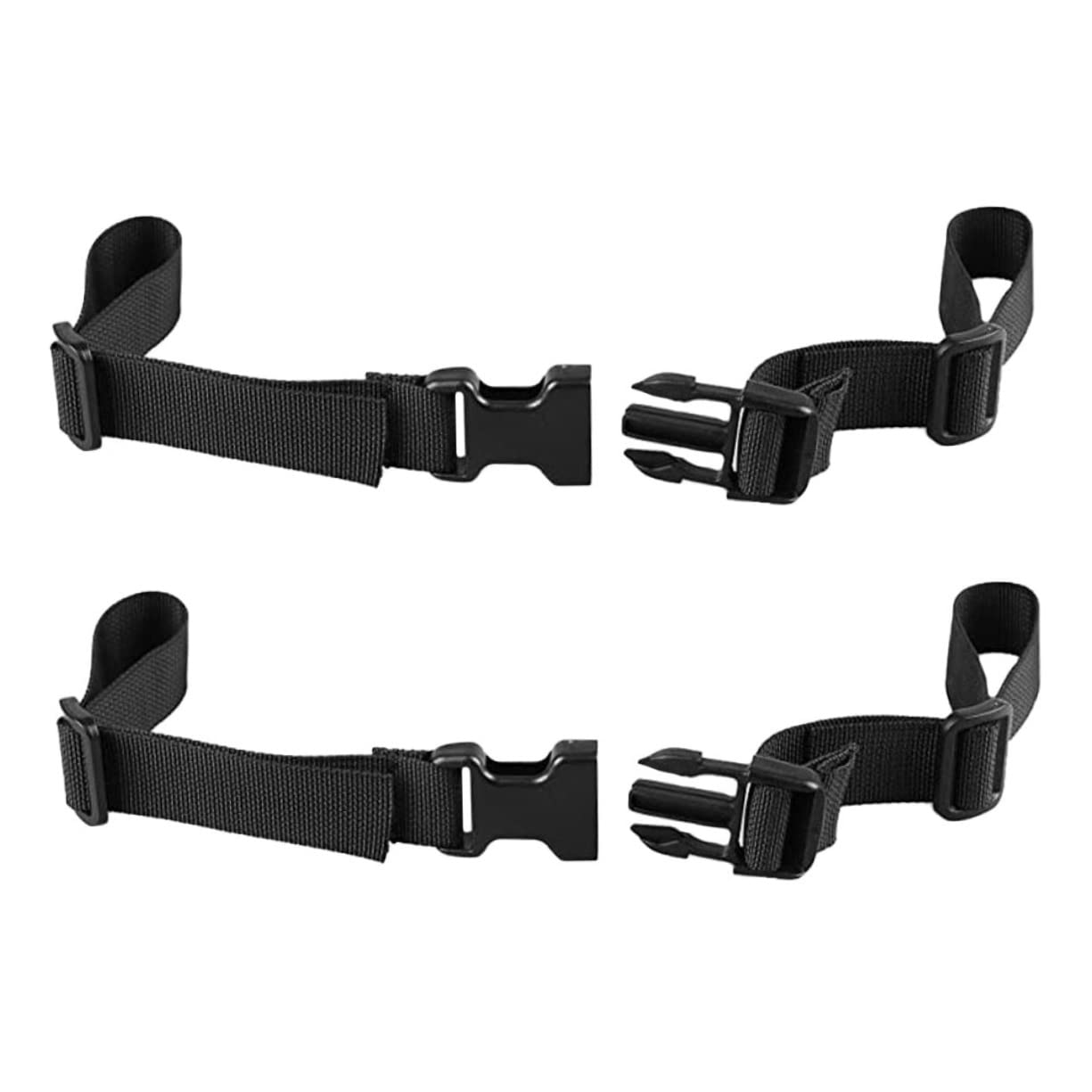 Mipcase Adjustable Backpack Chest Straps 2 Pack Nylon Abs for Camping Decorative Quick-Release Buckle