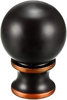 Vista 4 de Terminal de lámpara, 1-1/2 pulgadas, bronce aceitado de acero con pomo de bola de acero, pantalla de lámpara, accesorios de decoración, 2