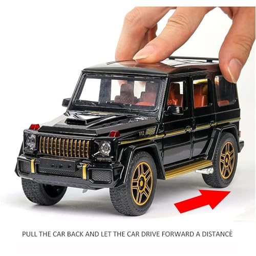 Image of DARVICE Alloy Die Cast Metal Car 1:24 Scale Model Barbus Alloy Diecast Metal Car Openable Door with Sound Light Pullback Toy Car for Kids Best Gifts Toys for Boys