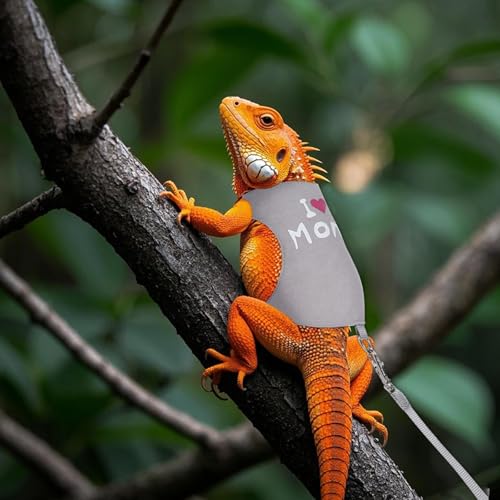 Image of Bearded Dragon Leash and Harness Set, Bearded Dragon Clothes for Lizards Harness Bearded Dragon Accessories for Tank, Cool Stuff for Bearded Dragons Kit Leopard Gecko Leash Bearded Dragon Costume