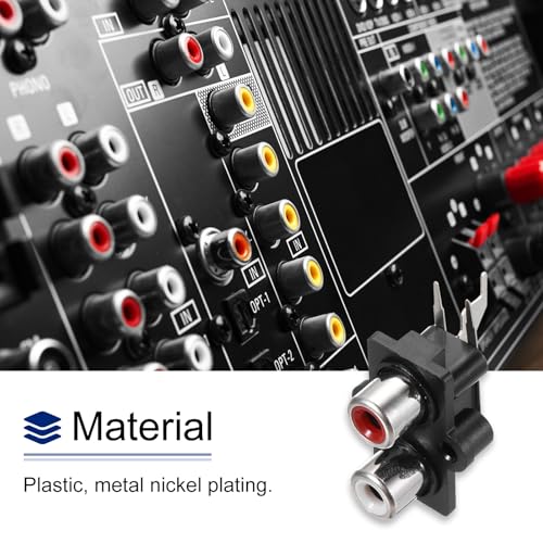 10 pcs conectores RCA hembra para panel PCB miniatura 7