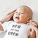 Stephan Baby New Baby Gifts - Keepsake Suitcase Snap Shirt and Hat Gift Set, 3-Piece, New in Town