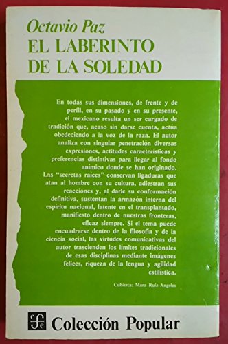 El laberinto de la soledad. Postdata. Vuelta a ... [Spanish] 8437504198 Book Cover