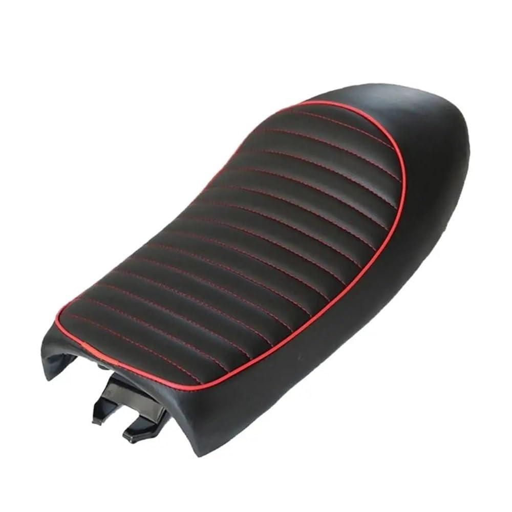 Asiento de motocicleta vintage de 53 cm con soportes desmontables 4