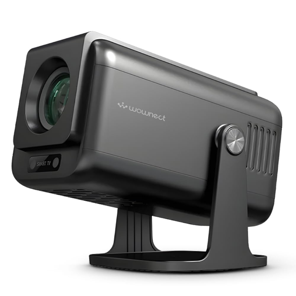 Wownect Mini Smart Projector, Latest Android 13.0, [Auto Focus & Keystone] 350 ANSI Lumens, Native 1080P, Supports 4K, 2.4/5G Dual Band WiFi, Bluetooth 5.0, Portable Home Theater Video Projector