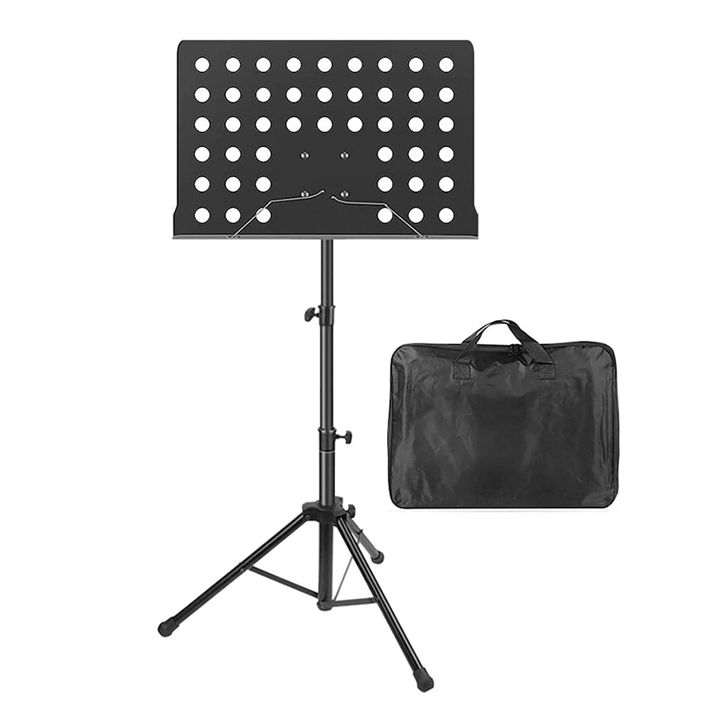 Supporti per Spartiti Portatili Supporto per Spartiti Regolabile in Altezza Supporto per Spartiti Pieghevole con Borsa per Chitarra Violino Supporto per Libri,