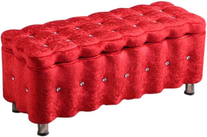 Tabouret de canapé multifonctionnel en tissu pour entrée et magasin