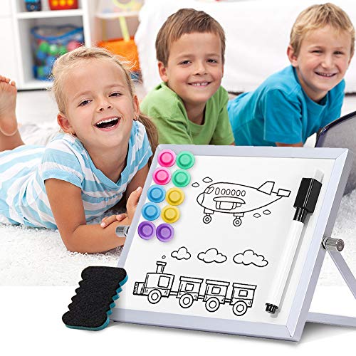 Afan Small Whiteboard Dry Erase Boards Double-Sided Magnetic Mini Whiteboard Office Magnetic Whiteboard7.87"X 5.9"Portable Learning Board Message Board Suitable For School Home Office Memo #TOP2