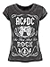 Produktbild AC/DC Cannon for thoose About Rock Damen Burnout T-Shirt Grau (S-XXL) (M)