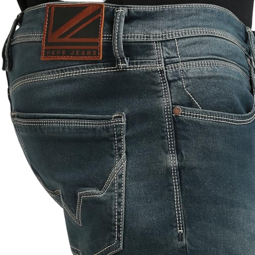 Image of Pepe Jeans Men's Tapered Fit Jeans | Mid Rise | Chinox | Jeans for Man