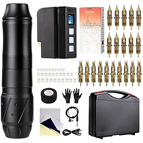 HAWINK Wireless Tattoo Pen Kit with Needles Cover