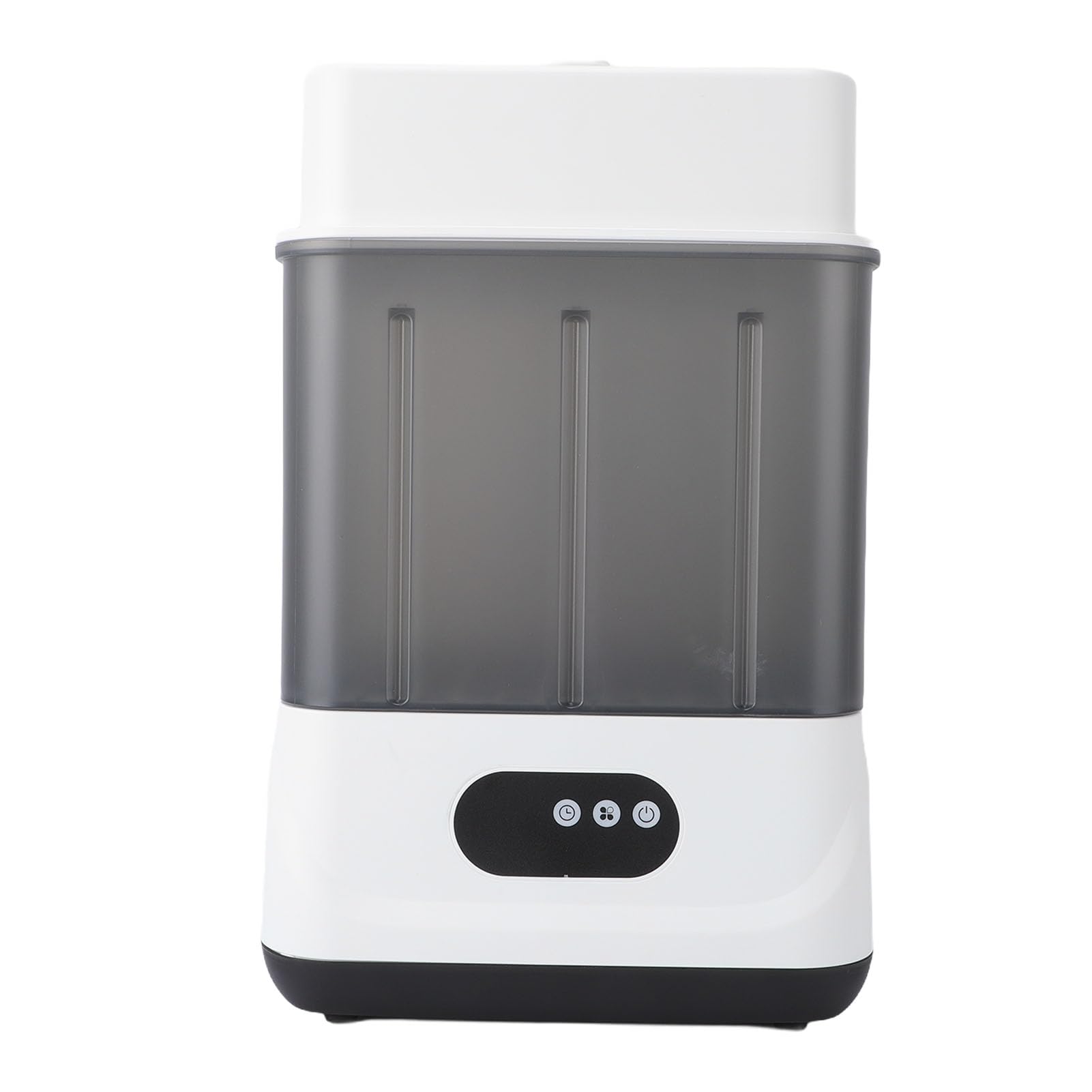 Asixxsix Lave biberons, stérilisateur et séchoir, appareil 2 en 1 à double couche avec minuterie, séchoir électrique vapeur pouvant contenir de 6 à 12 biberons et accessoires (Prise UE)