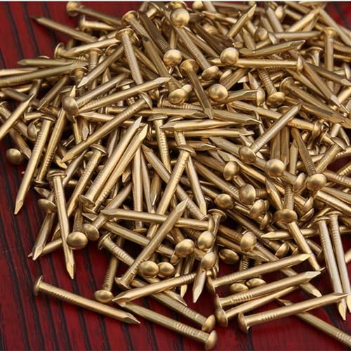 Clavos de latón, clavos de cobre puro, clavos redondos pequeños para tambor, 30 piezas - 21 x 2 mm miniatura 7