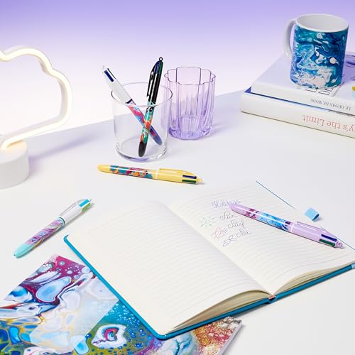 Miniatura 6 de Bic, Bolígrafos Decor, Paquete con 5 bolis de Bic 4 colores en diseño Botanical surtido y tinta azul, verde, rojo y negro, Bolígrafos 1.0 mm