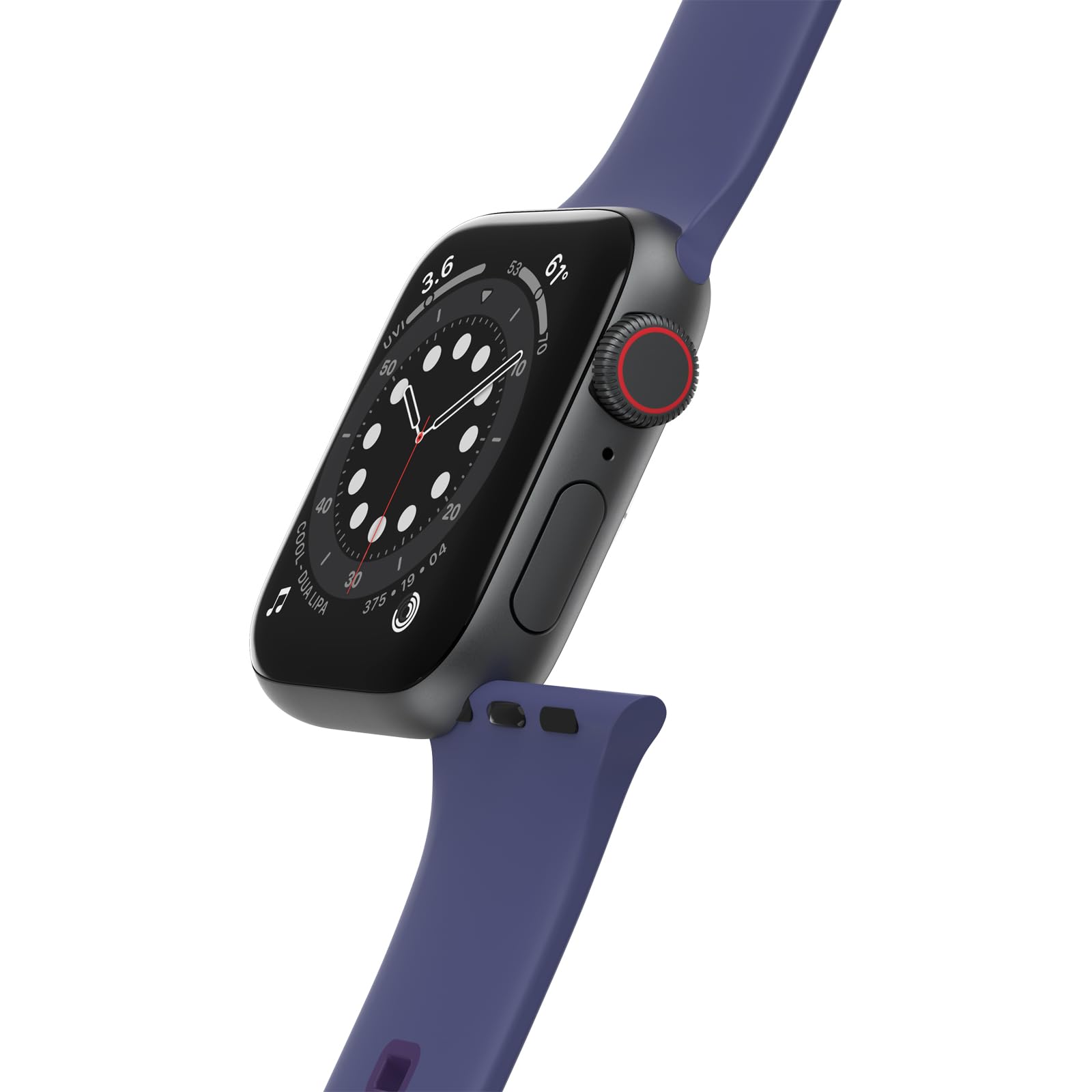 OtterBox All Day Watch Band for Apple Watch 40/41/42mm, Replacement Durable Soft Touch Silicone Strap for Apple Watch Dark Purple - Image 2